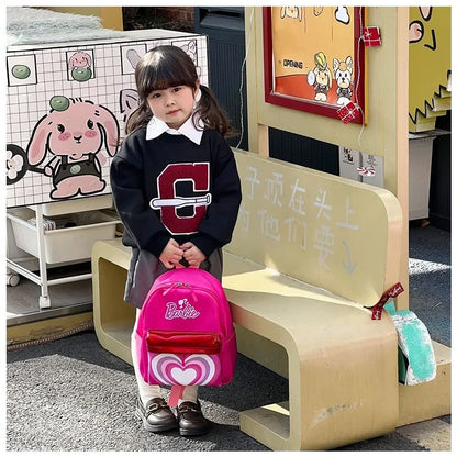 Kawaii Barbie Cartoon Anime Fashion Backpack Girl Barbie Princess Backpack Cute Kindergarten Kids Schoolbag Gift Toys