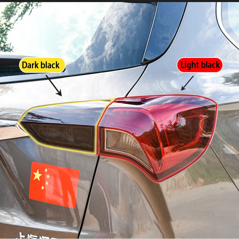 Car Headlight & Taillight & Fog Light Lamp wrap Film Smoke Black TPH PU PPF Protective Film For Car Styling Motorcycle Decorate