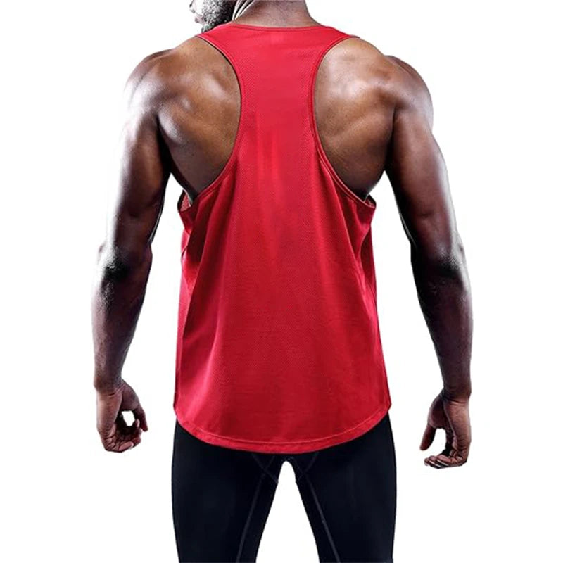 Correndo tanque superior dos homens verão esporte ginásio colete de treinamento secagem rápida tanktop treino singlets homem fitness musculação sem mangas camisa