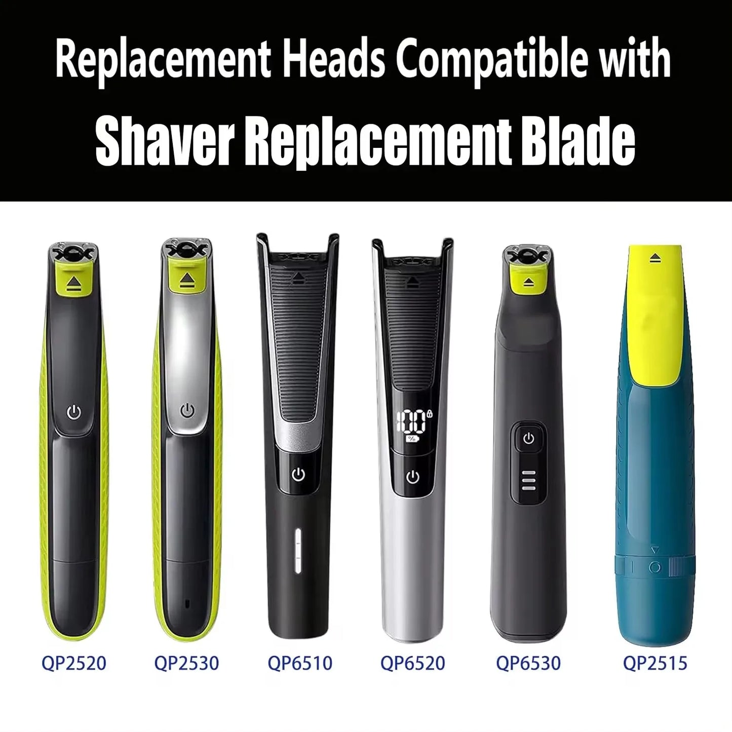 KVIFO Comb Hair Trimmer for One blade Replacement Blade Beard Shaver Head Trimmer QP2520 QP2530 QP2630 QP6510 QP6520 QP2523