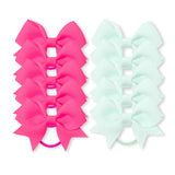 Bandas elásticas para el cabello para niñas, cinta de grosgrain, coletas, lazos, corbatas, soportes, accesorios, bebés, 10 piezas por lote 