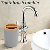Bathroom Accessories Set Soap Dispenser Bottle Dish Washroom Toothbrush Holder Cup Suit Gray