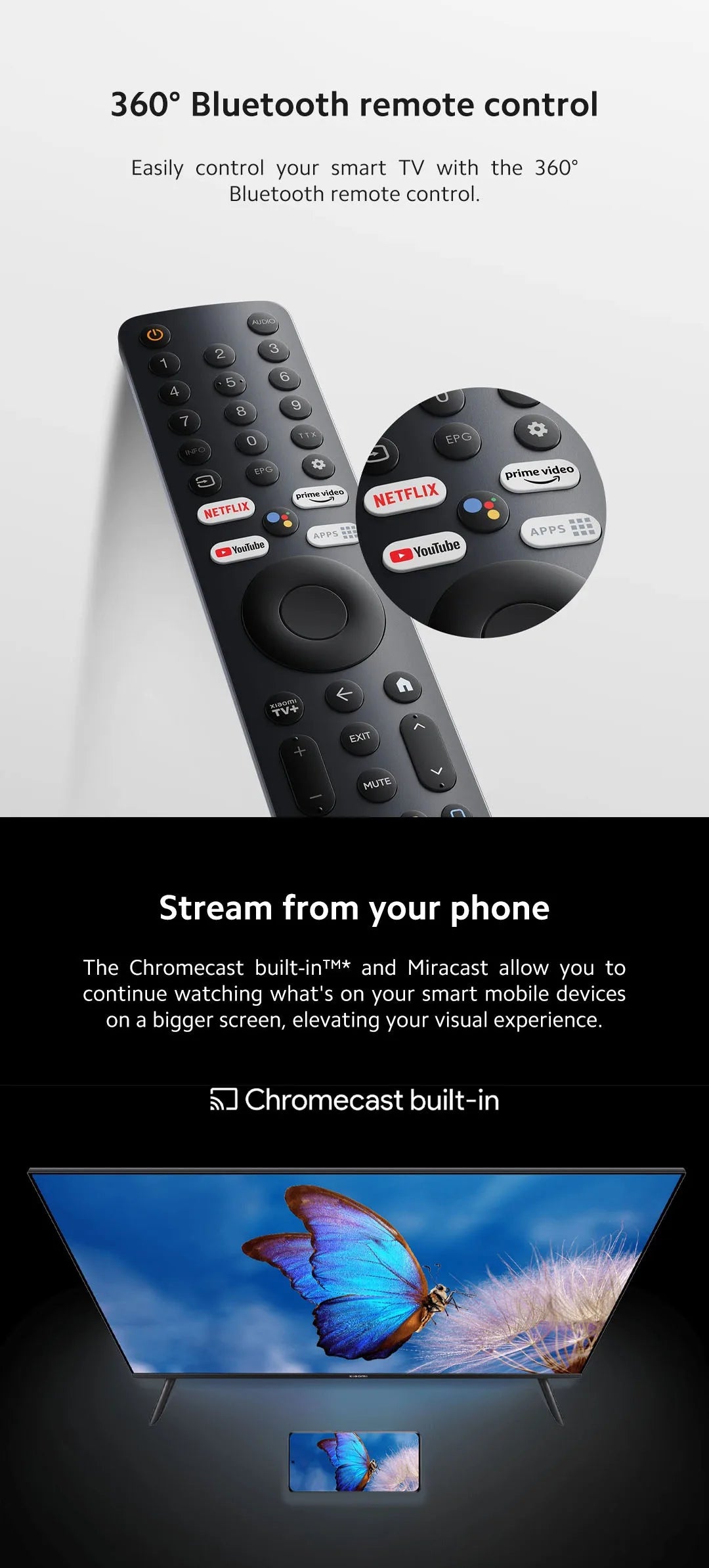 Xiaomi TV A 32, Compact Size With Colorful Screen, Dynamic Sound With Dolby Audio™, DTS-X And DTS Virtual:X, Top-end Metal Fini