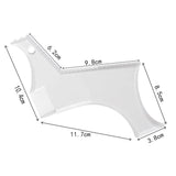 Men Beard Styling Template Stencil Beard Comb Fits All-In-One Beard Shaping Tool Barber Supplies Professional Beard Accessories