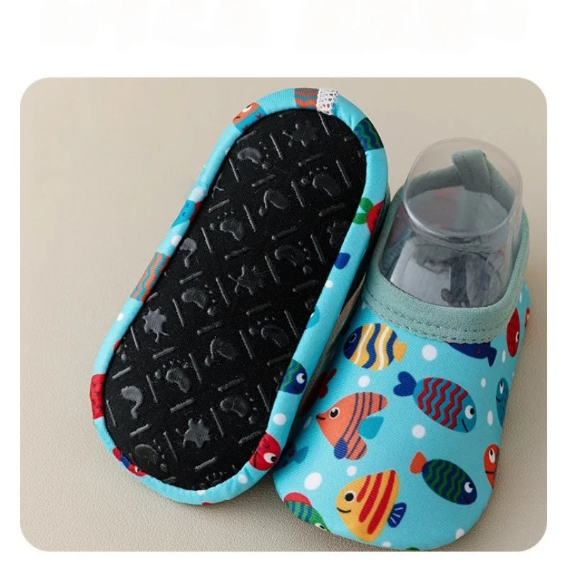 2026 Summer 0-5Y Baby Girls Walkers Shoes Mesh Breathable Anti-Slip Soft Boys Children Shoes Cartoon Print Toddler Indoor Shoes