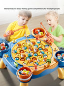 Kids Magnetic Fishing Play for Children Electric Fishing Toy Have Music Spinning Game Fish Rod Education Baby 3 Year Gifts
