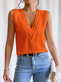 Blusas sueltas sin mangas, camisas oversize, tops elegantes de mujer, monocromáticos, casuales, moda juvenil, verano 