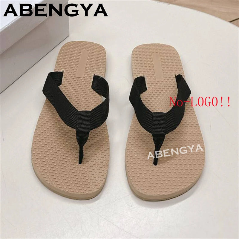 2025 Summer Hot Red Sole Flip Flops Flat Slippers For Women&Men Thick Sole Lazy Mules Casual Vacation Beach Slides Couple Shoes