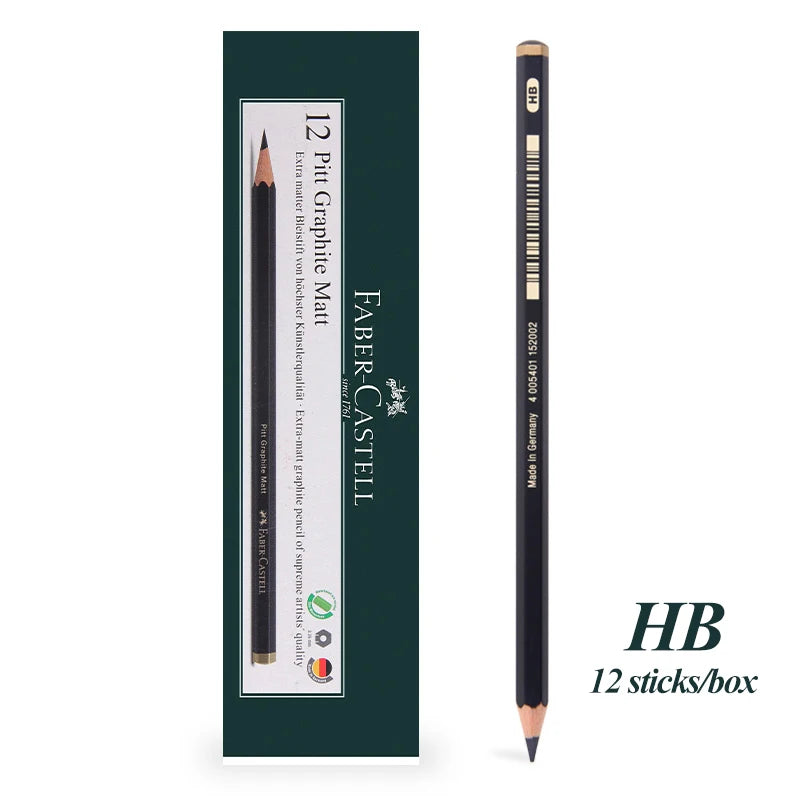Faber-Castell 8/12pcs Set Matte Sketch Pencil Art Graphite For Sketch Black Lead Writing Drawing Graphite Pencils Supplies