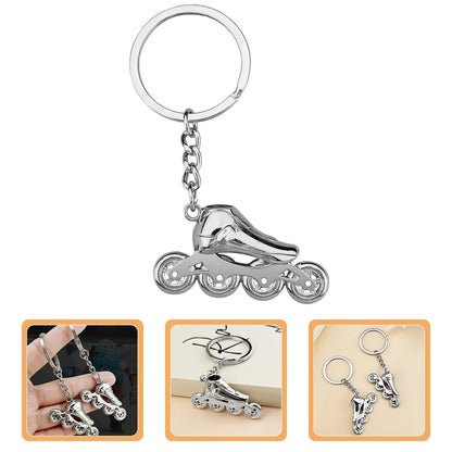 Llavero de patinaje sobre ruedas, llavero de coche, dije para bolso, regalo de patinaje