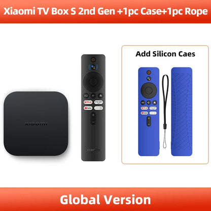 Global Version Xiaomi Mi TV Box S 2nd Gen 4K Ultra HD Google TV 2GB 8GB Dolby Vision Google Assistant Netflix Wifi Media Player