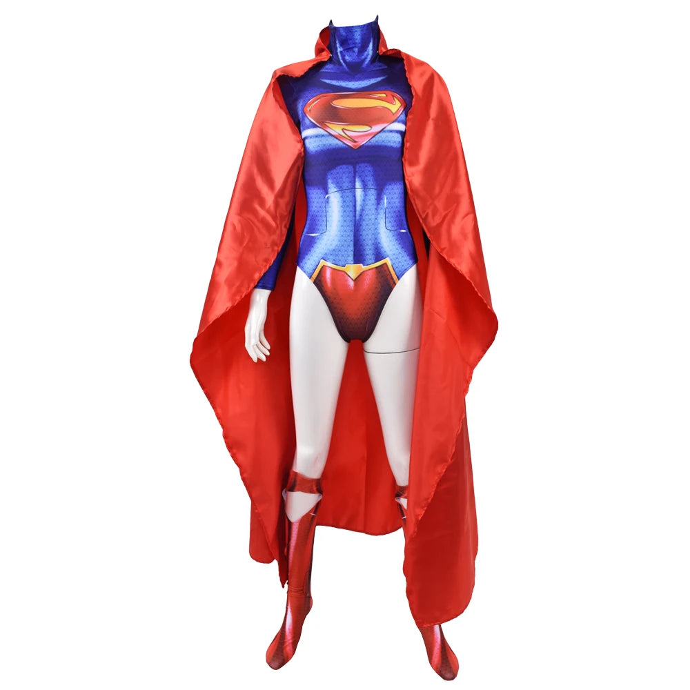 Adults The Man of Steel Cosplay Costume Zentai Suit Superhero Halloween Bodysuit Party Jumpsuit