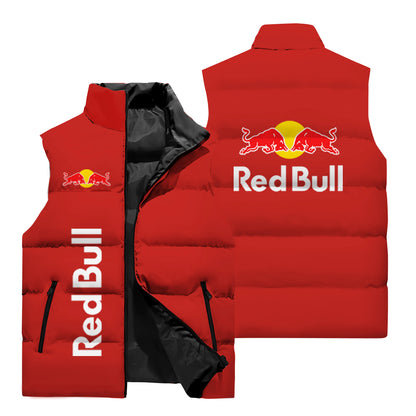 2025 New Red Bull Vest 3D Printing Fashion Men's Sleeveless Jacket Casual Fashion Outdoor Sports Vest Red Bull Cycling Jacket