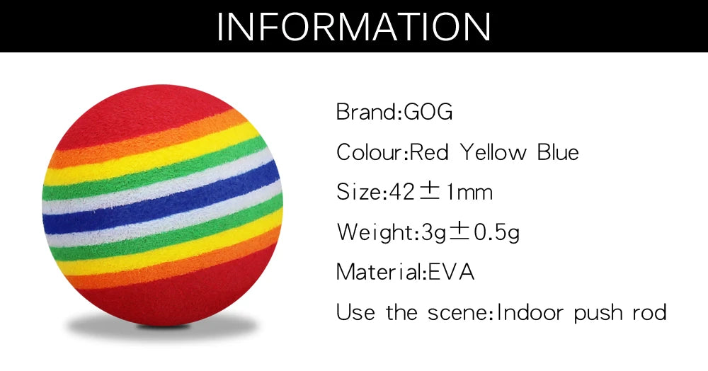 20pcs Golf Balls Light Rainbow Ball Range Ball 42mm Diameter Red Blue Yellow 3 Colors Pracitce Sports Ball Indoor Outdoor