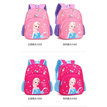 Nuevas mochilas Elsa para niñas de 3 a 7 años, de gran capacidad, impermeables, ligeras, cómodas y transpirables, protegen la columna vertebral.