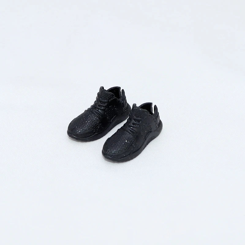 HOUZIWA White Black OB11 Doll Shoes Plastic
