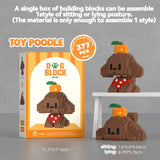 DIY Cute Dog Building Blocks Puppy Pet Model Animal Assemble Bricks Set Poodle Corgi Husky Cartoon Table Decor Gift for Kids