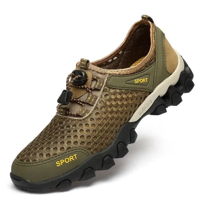 Summer fashion breathable mesh shoes Men's casual tennis sneakers Men's non-slip hiking shoes Men's hiking shoes