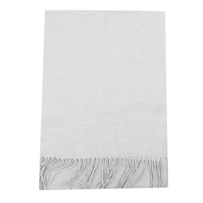 Classic Solid Colors Scarves Men Cashmere Soft Knitted Striped Scarf Long Tassel Neck Warmer Men'S Winter Scarf 2023 New
