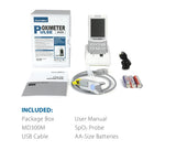 Oxímetro de pulso portátil recargable ChoiceMMed Medical, monitor de salud SPO2 PI PR para adultos, niños, bebés y recién nacidos.