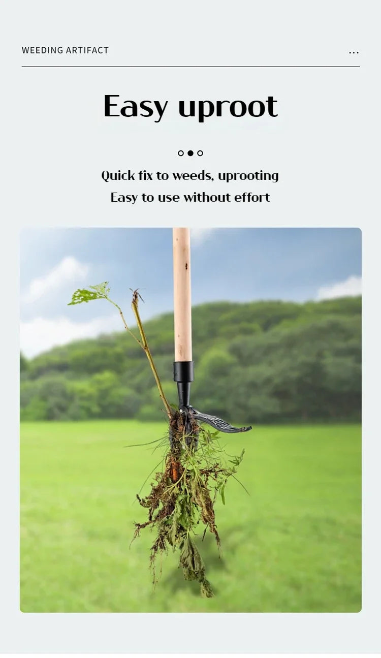 Stand Up Weed Puller Tool with Screw Holes Portable Weeding Head Replacement Gardening Digging Weeder Removal Accessory