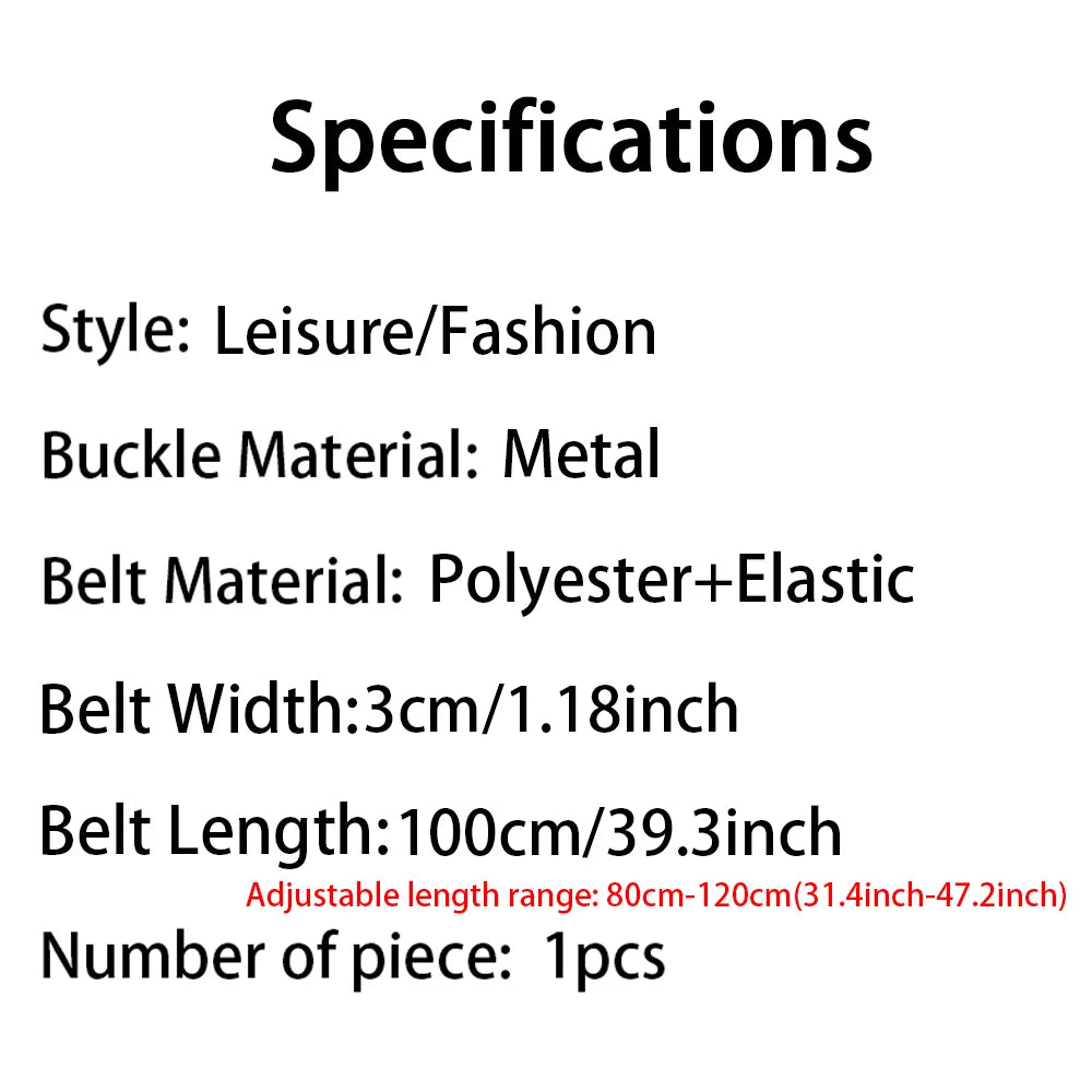 Adjustable Stretch Elastic Waist Band Invisible Belts Buckle-Free Belts for Women Men Jeans Pants Dress No Buckle Easy To Wear