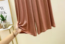 Modal Plus Size Capri Pants Women's Summer Loose Fit Wide Leg Elastic Waist Casual Lounge Shorts