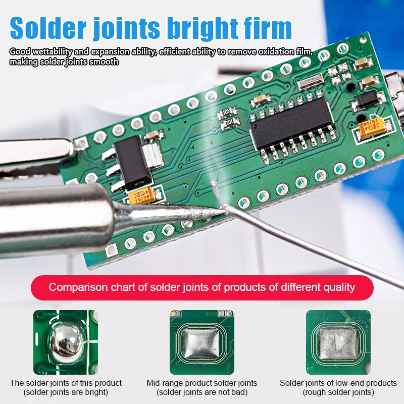 KELLYSHUN Lead free Solder Wire RoHS Containing Rosin Wire Soldering for Electrical High Purity Tin Solder Wire Roll 500g