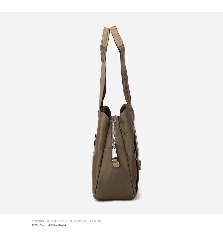 New Women's Bag Luxury Designer Oxford Cloth Handbag Women Shoulder Bag High Quality Fashion Solid Color Female Bags