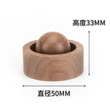 Difusor de Madeira para Óleos Essenciais (Carro) – Design Esférico, Dispersão de Fragrância Natural, Decoração para Quarto e Carro