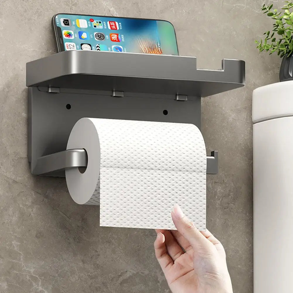 Portarrollos de papel higiénico de pared, de plástico grueso y resistente al óxido, para baño y cocina.