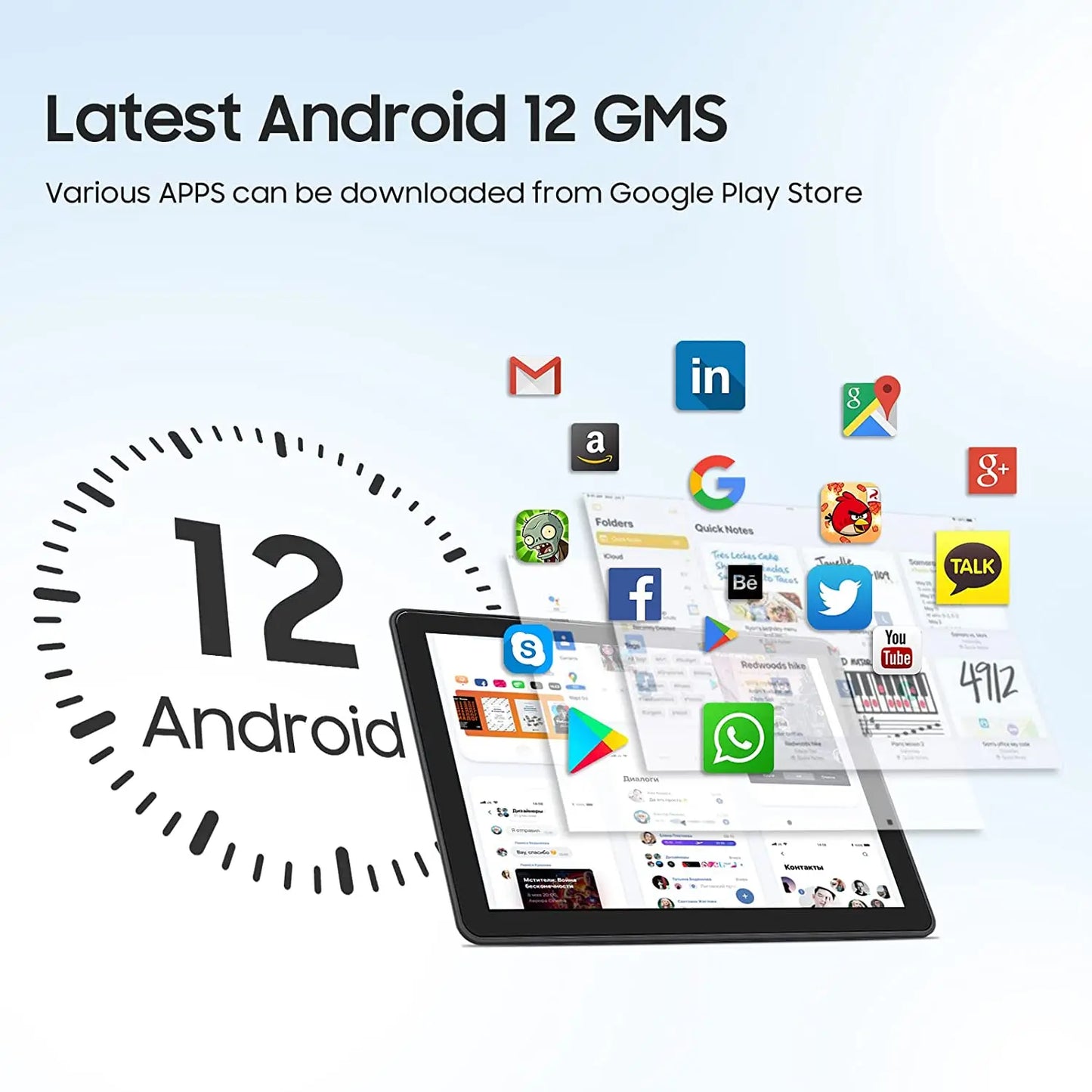 14.1inch Tablet L14 Pro Tab With Large Screen 1920*1080 IPS Screen 12GB+256GB Android 12 Tablets Deca Core 13+5MP Bluetooth WiFi