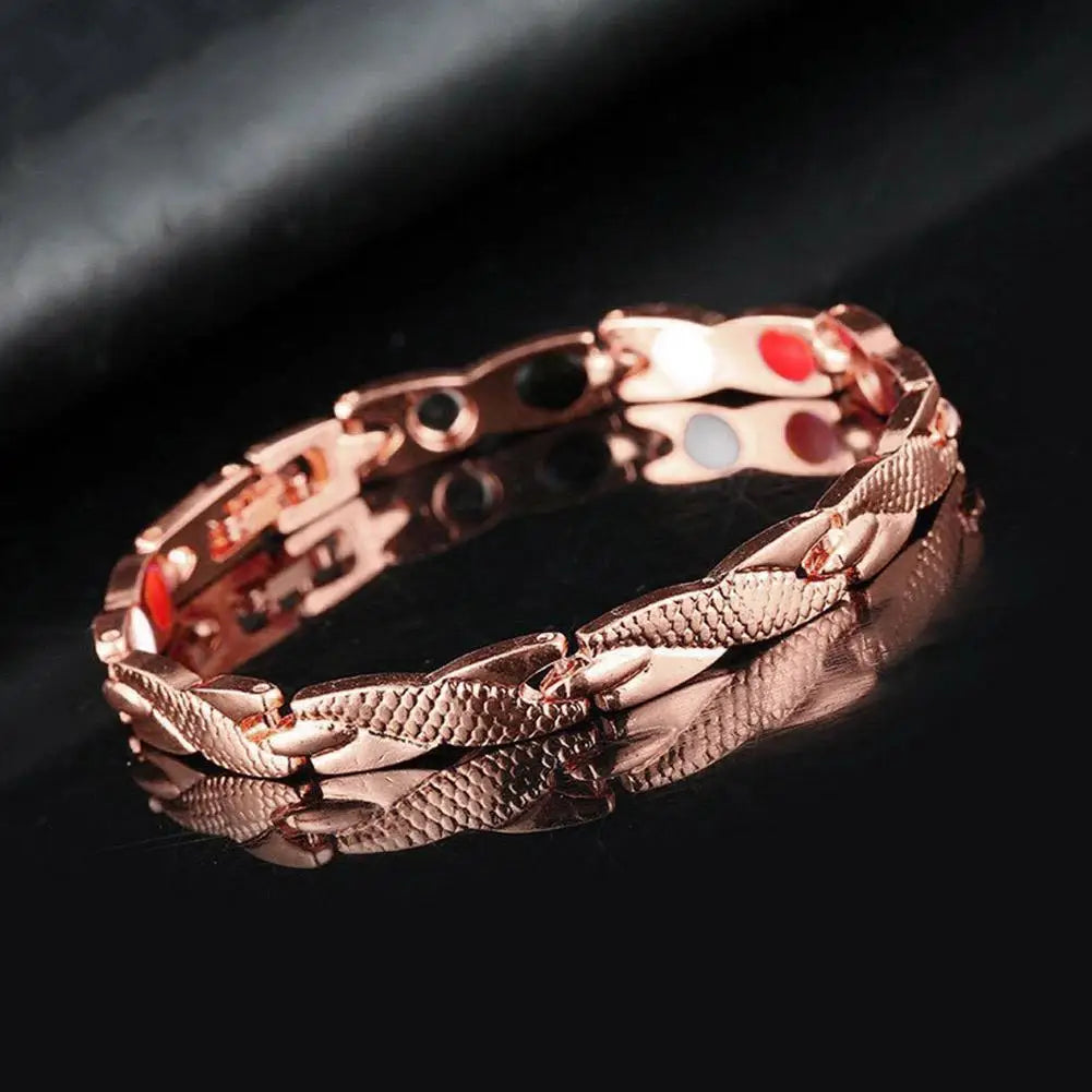 Pulsera magnética de terapia con diseño de dragón para mujer y hombre.
