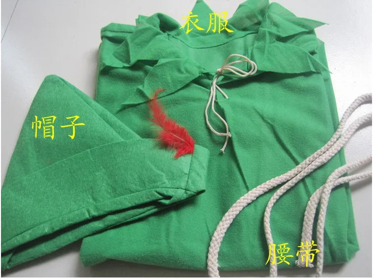 Disney Cartoon Green Elf Robin Hood Cosplay Halloween Costumes for Men Women Adult Clothing Carnival Party Ball Costume Kid Gift