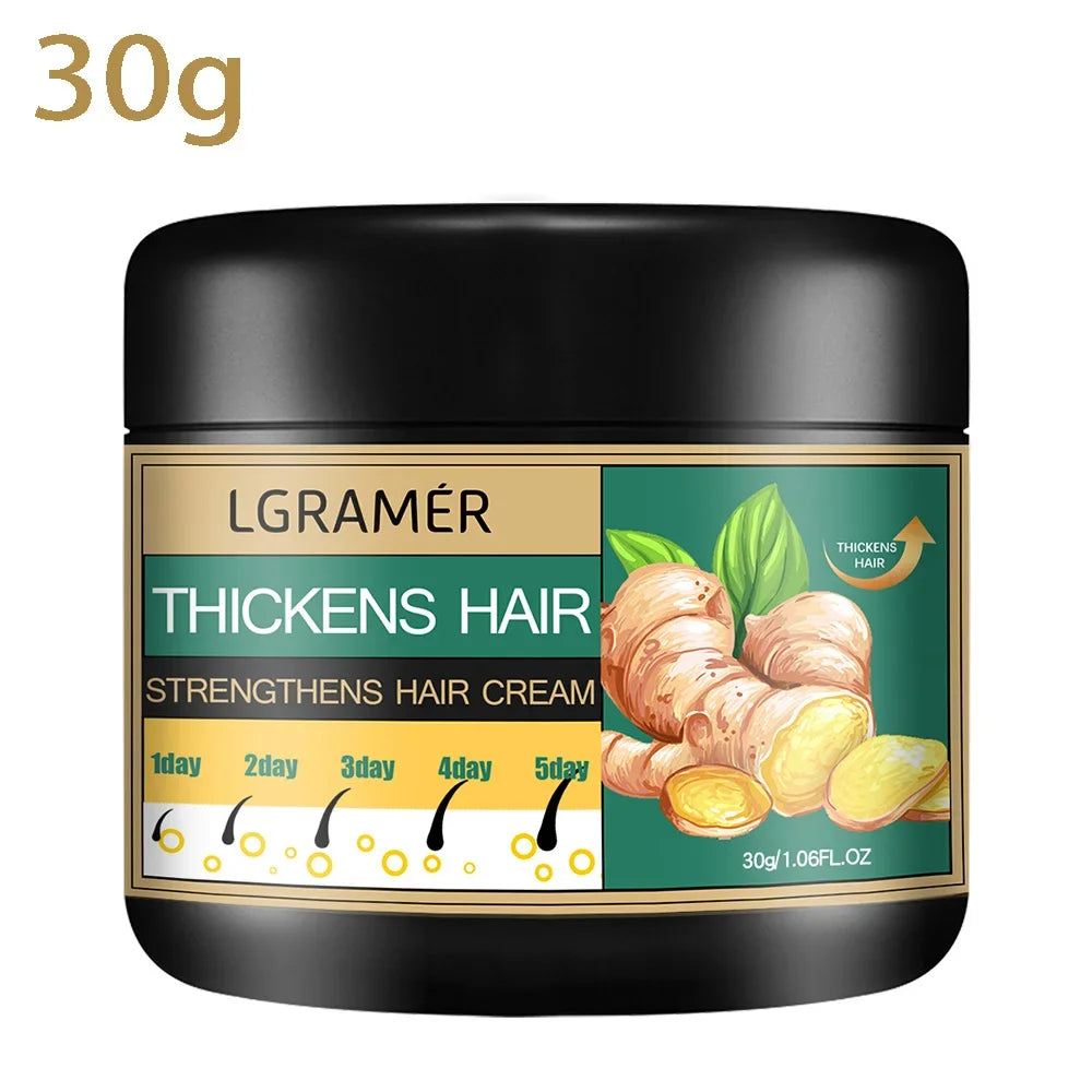 Hair growth cream, ginger, alopecia, repair, hair loss prevention, baldness treatment, dense fortifier, hair care products