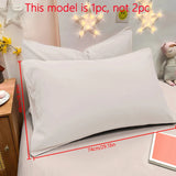 1 Piece Of Matte Solid Color Pillowcase, Bedroom Pocket Sealed Soft Pillowcase, Bedding