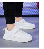 Children's school black spring and autumn children's anti-slip sports shoes, waterproof small white shoes for adults, sizes 28-40