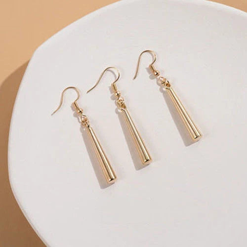 Kiss Jewelry Titanium Steel Punk Cool Men Women Ear Clip Stud Earrings Long Stick Pendant Fashion Hip Hop Drop Party Earring