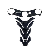 R6 Sticker 3D Carbon Look Motorcycle Tank Pad Protector Stickers Case for Yamaha YZF600 YZF-R6 R6S Tankpad Decals