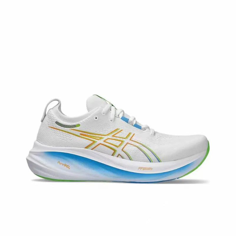 Zapatillas de running Asics Nimbus 26 originales para hombre, amortiguación, estabilidad, deportivas Asics unisex, color blanco