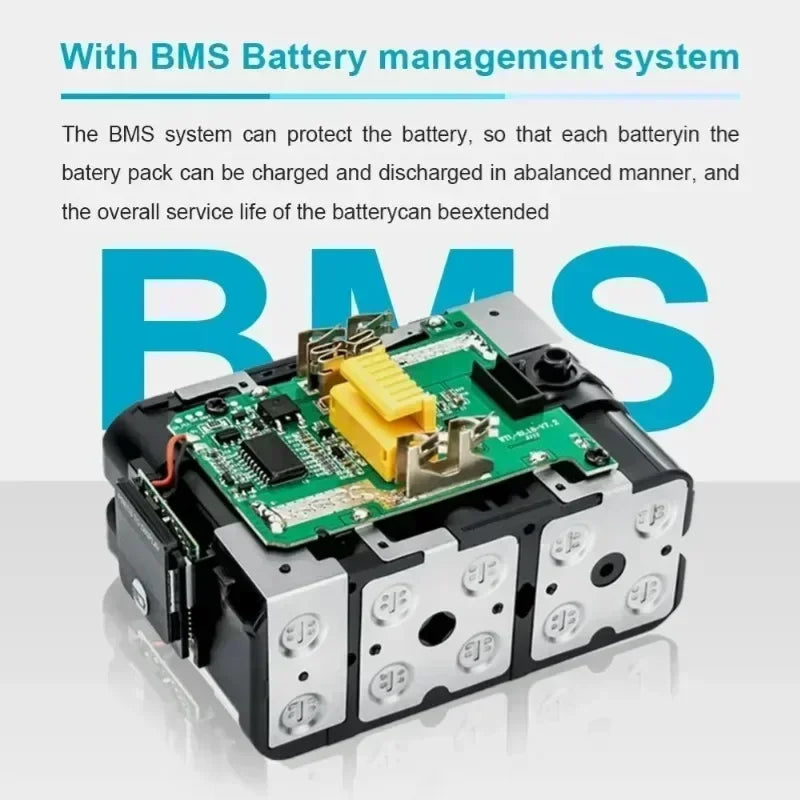 Makita-100% Original Rechargeable Power Tool Battery 5.0Ah 18V BL1830 BL1850 BL1840 BL1860 BL1815，Replaceable LED Lithium-ion
