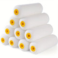 10 pcs Sponge Paint Roller Small Mini White Durable Foam Paint Roller Covers Replacement Paint Roller Nap Art Sets Painting