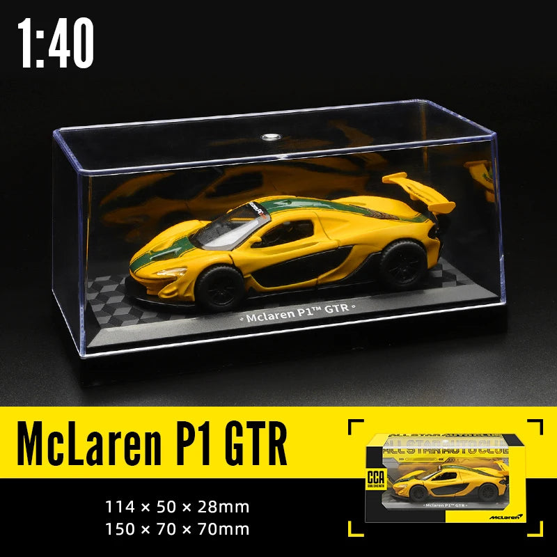 CCA 1:43 BMW Gulf Oil Station Shell Station McLaren Lamborghini Series Racing Alloy Car Model Toy Car Casting Pullback Function