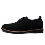 Luxury Men's Oxford Shoes, High-Quality Suede Leather Business Casual Shoes for Men, Lace-Up Men's Party Wedding Shoes, Plus Size