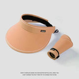 New Sun Hat Women's UV Protection Sun Hat Summer Empty Top Cap Large Brim Outdoor Cycling Face Shade Hat Woman