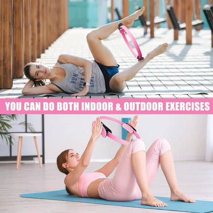 Aro de Pilates, Círculo Mágico de Fitness para Tonificar Muslos, Abdominales y Piernas, Entrenamiento de Resistencia, Deporte Corporal, Fitness, Yoga