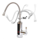 Kitchen Faucets Electric Tap Kitchen Tap Instantaneous Water Heater Heatable 3KW Bathroom Kitchen Rotated 360° LCD