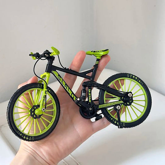 1:10 Mini Alloy Bicycle Diecast Model Finger Mountain Miniature Metal Bike Racing Toy Simulation Collection Toys for boys