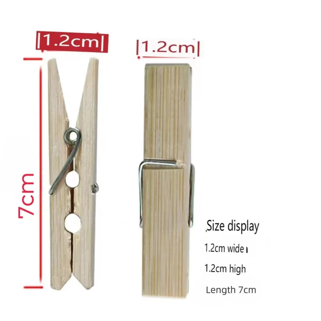 20 pinzas de bambú natural para ropa, pinzas para fotos, pinzas de madera para manualidades, bodas y fiestas, envío directo