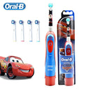 Oral B Electric Toothbrush Soft Bristle Protect Gum for Kid Waterproof Timer Teeth Brush with Extra Supplement Brush Head Refill